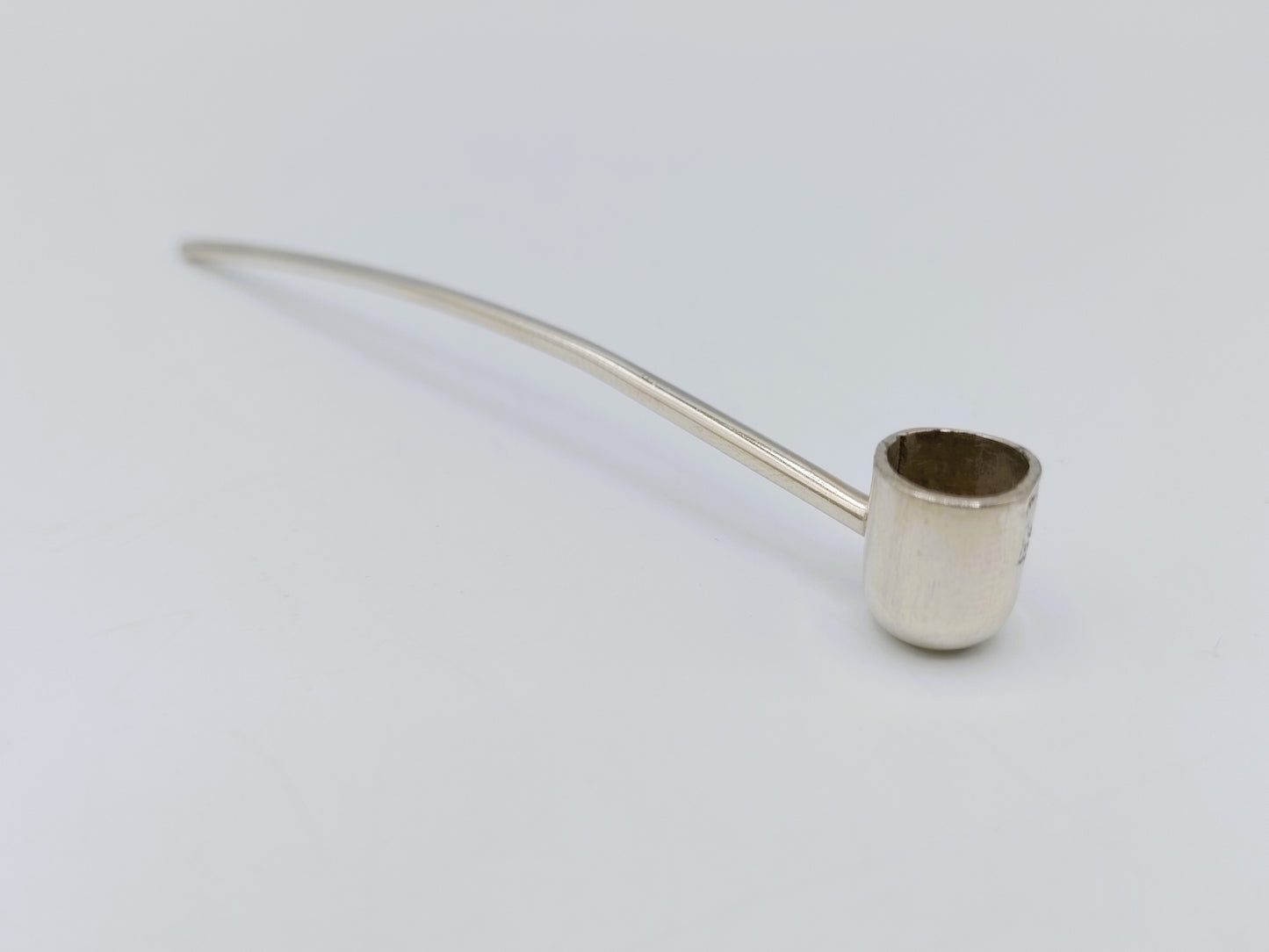 Silver miniature pipe with pseudo-mark, 19th century