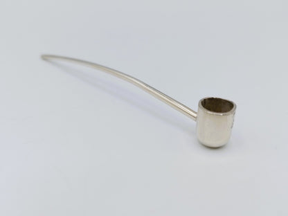 Silver miniature pipe with pseudo-mark, 19th century