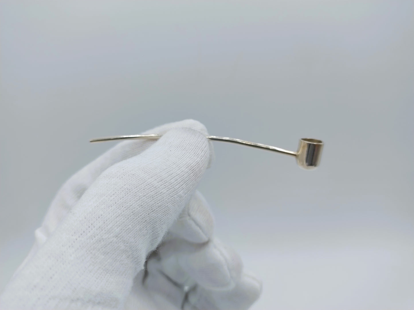 Silver miniature pipe with pseudo-mark, 19th century