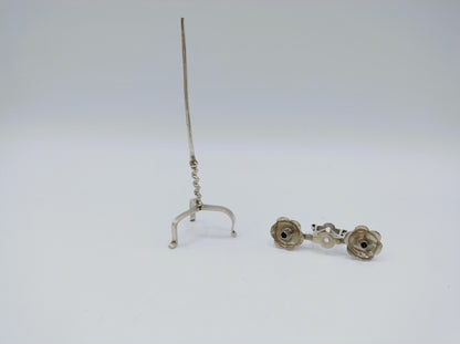 Silver miniature candlestick, A. Vis, Amsterdam, 1764