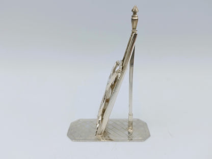 Zilveren miniatuur varken op ladder, W. van Strant,  Amsterdam, 1732