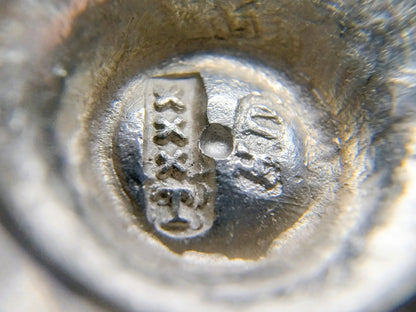 Zilveren miniatuurset, kan met 4 kelken, H. Duller, 1802
