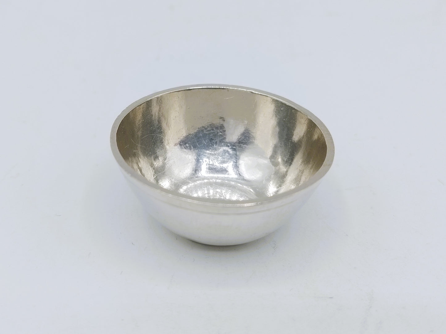 Zilveren miniatuur kom, W. van Strant, Amsterdam, 1741
