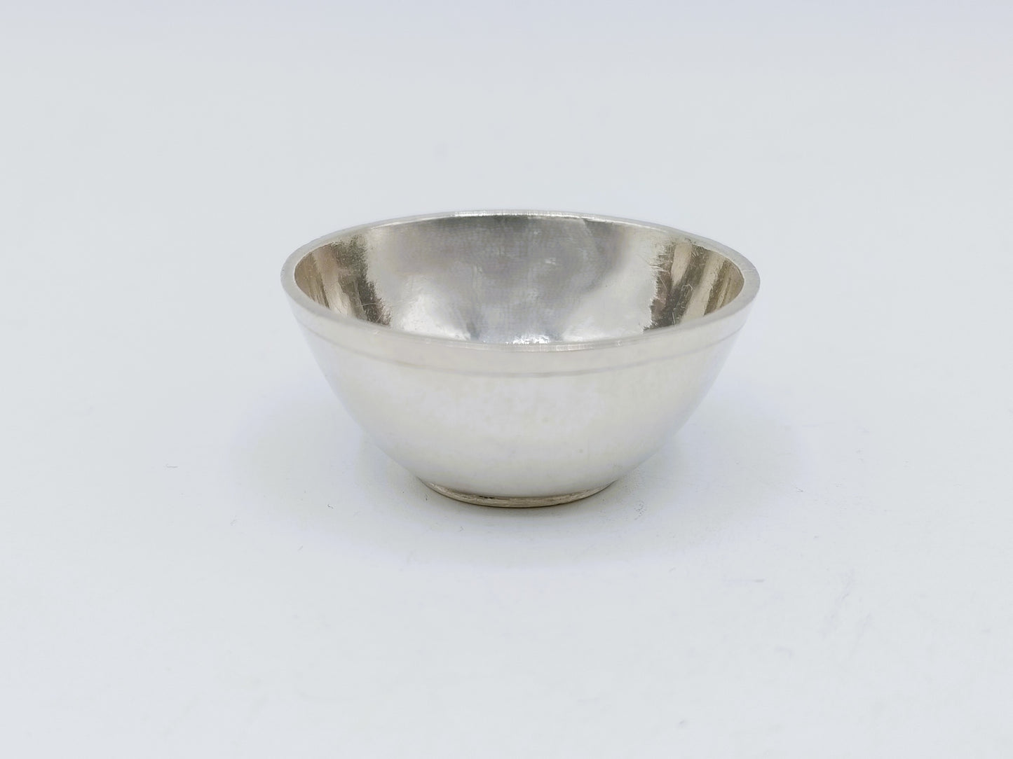Zilveren miniatuur kom, W. van Strant, Amsterdam, 1741