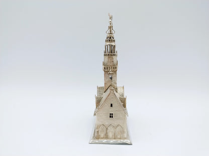 Miniatuur zilveren waaggebouw, D.J. Levert, Alkmaar, 1913