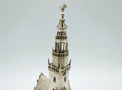 Miniatuur zilveren waaggebouw, D.J. Levert, Alkmaar, 1913