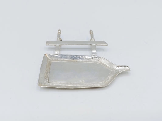 Zilveren miniatuur lekbak, meester van het bokje, Amsterdam,  ca. 1690