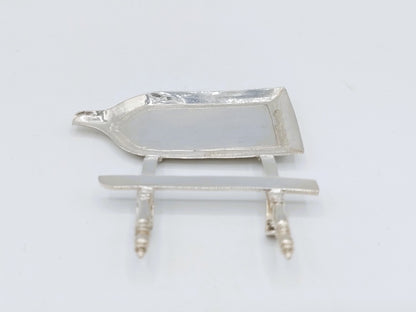 Zilveren miniatuur lekbak, meester van het bokje, Amsterdam,  ca. 1690
