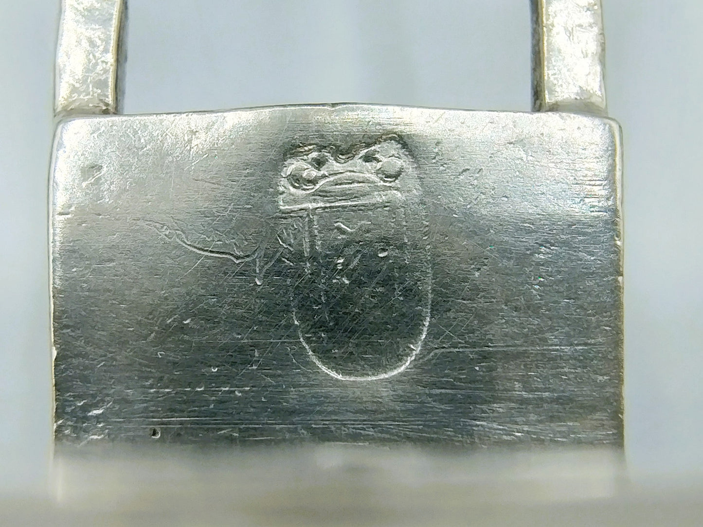 Silver miniature, man with wheelbarrow, 19th century