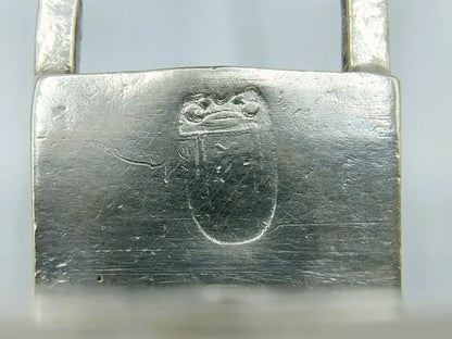 Silver miniature, man with wheelbarrow, 19th century