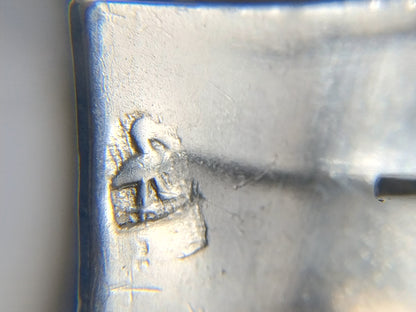 Silver miniature, man with wheelbarrow, 19th century