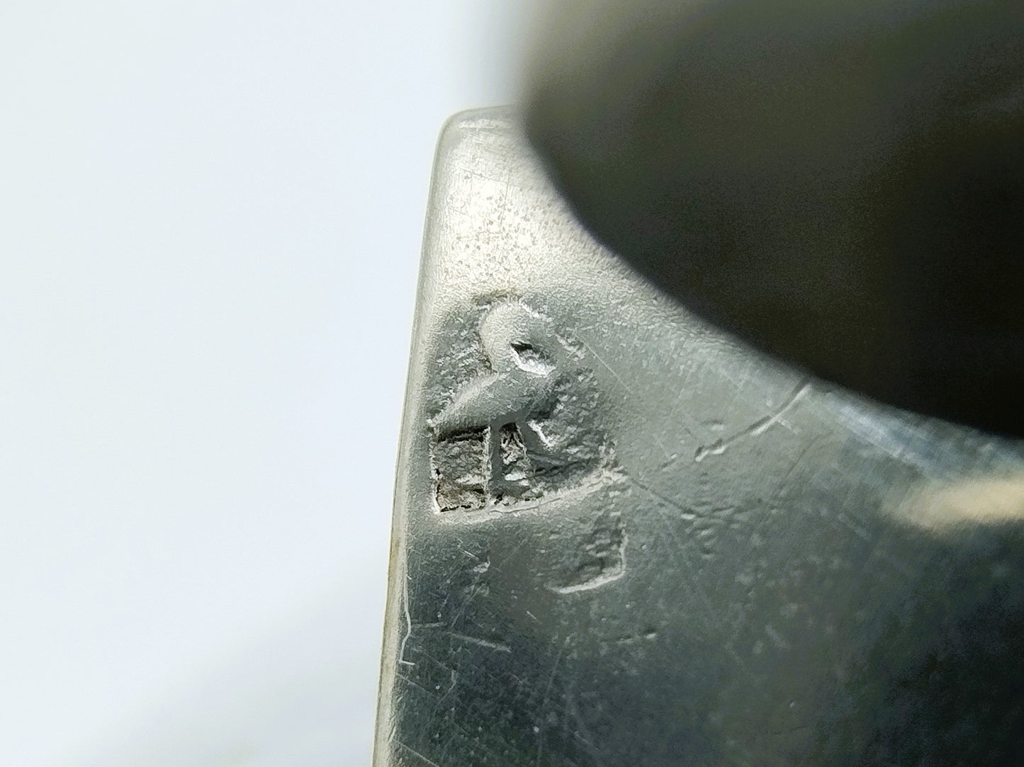Silver miniature, man with wheelbarrow, 19th century