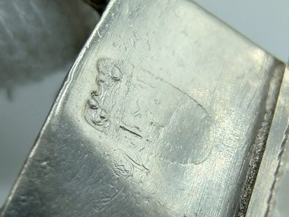 Silver miniature, man with wheelbarrow, 19th century