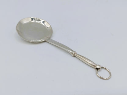 Zilveren miniatuur braadpan, J. Borduur, Amsterdam, 1756