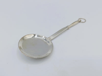 Zilveren miniatuur braadpan, J. Borduur, Amsterdam, 1756