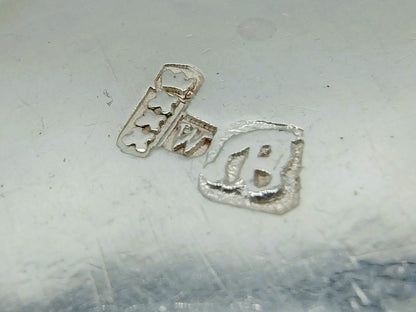 Zilveren miniatuur braadpan, J. Borduur, Amsterdam, 1756