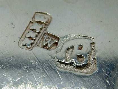 Zilveren miniatuur braadpan, J. Borduur, Amsterdam, 1756