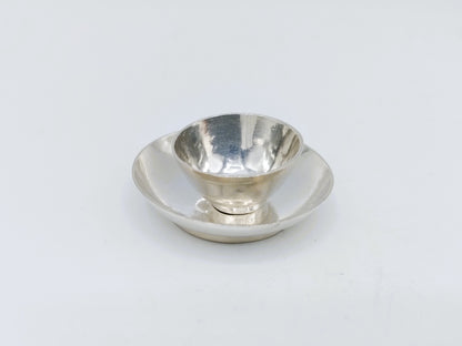Zilveren miniatuur, bord en kom, F. van Strant I, Amsterdam, ca. 1715