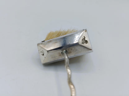 Zilveren miniatuur bezem, A. van Geffen, Amsterdam, 1741