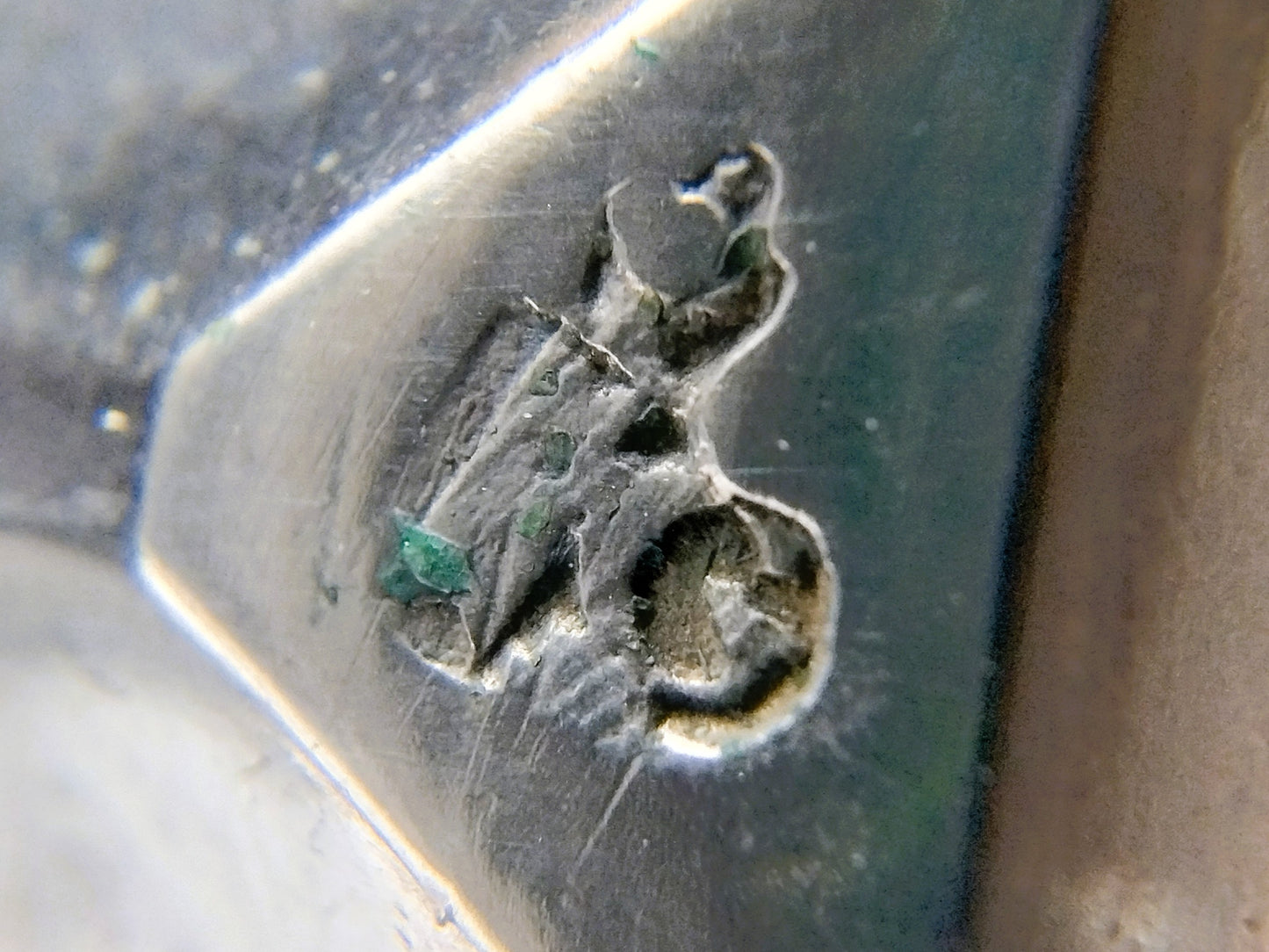 Zilveren miniatuur bezem, A. van Geffen, Amsterdam, 1741