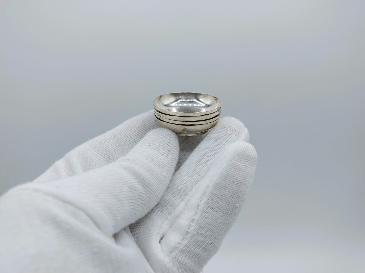 Zilveren miniatuur borden, 4x, C. Coutrier, Amsterdam, ca. 1730