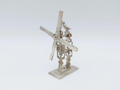 Zilveren miniatuur haalmolen, L. Eylof (?), Amsterdam, 17e eeuws