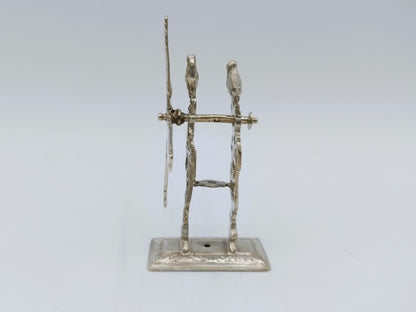 Zilveren miniatuur haalmolen, L. Eylof (?), Amsterdam, 17e eeuws