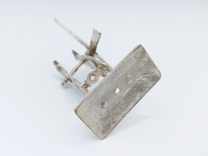 Zilveren miniatuur haalmolen, L. Eylof (?), Amsterdam, 17e eeuws