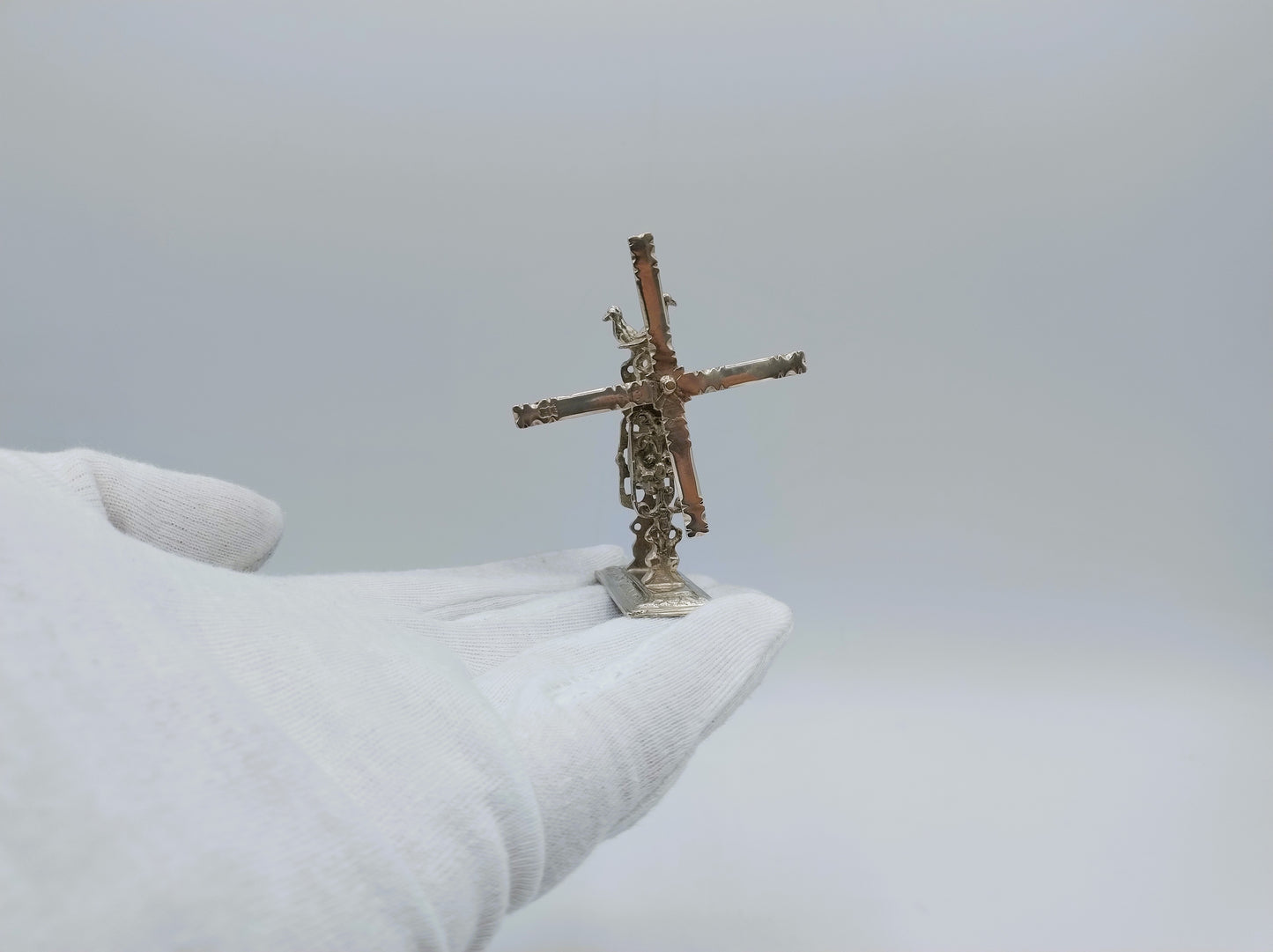 Zilveren miniatuur haalmolen, L. Eylof (?), Amsterdam, 17e eeuws