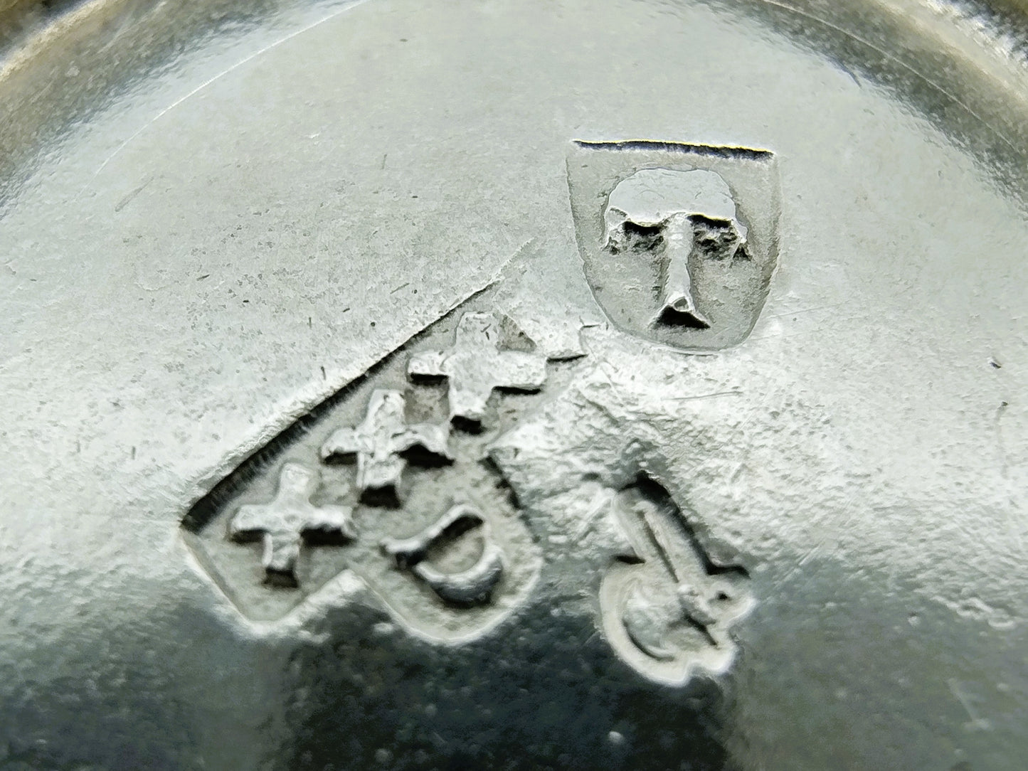 Zilveren miniatuur bord, J. van Somerwil I, Amsterdam, 1763