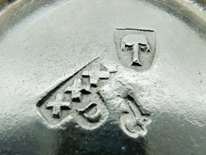 Zilveren miniatuur bord, J. van Somerwil I, Amsterdam, 1763