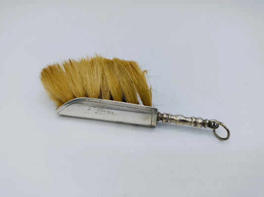 Zilveren miniatuur stoffer, A. van Geffen, Amsterdam, 1737