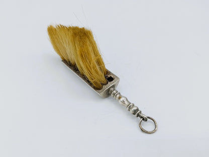 Zilveren miniatuur stoffer, A. van Geffen, Amsterdam, 1737