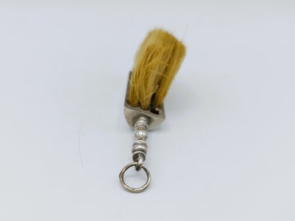Zilveren miniatuur stoffer, A. van Geffen, Amsterdam, 1737