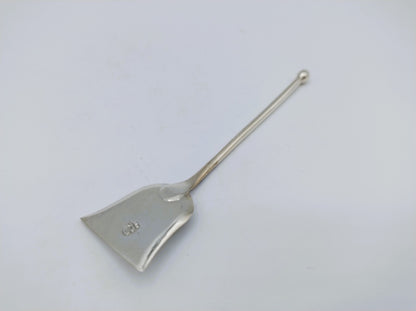 Silver salt spoon with pseudo-hallmark