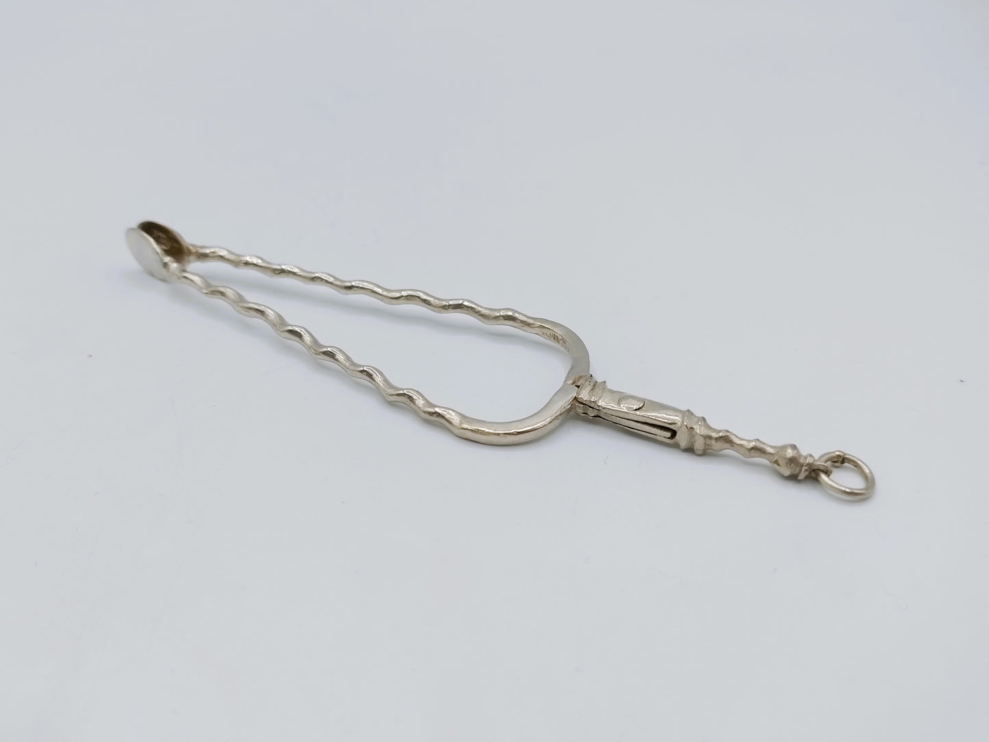 Zilveren miniatuur haardtang, P. Snijder, Haarlem, ca. 1740