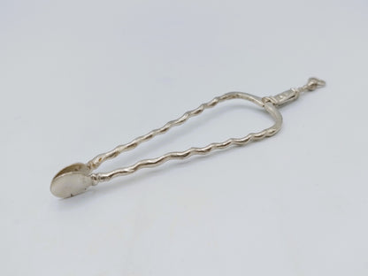 Zilveren miniatuur haardtang, P. Snijder, Haarlem, ca. 1740