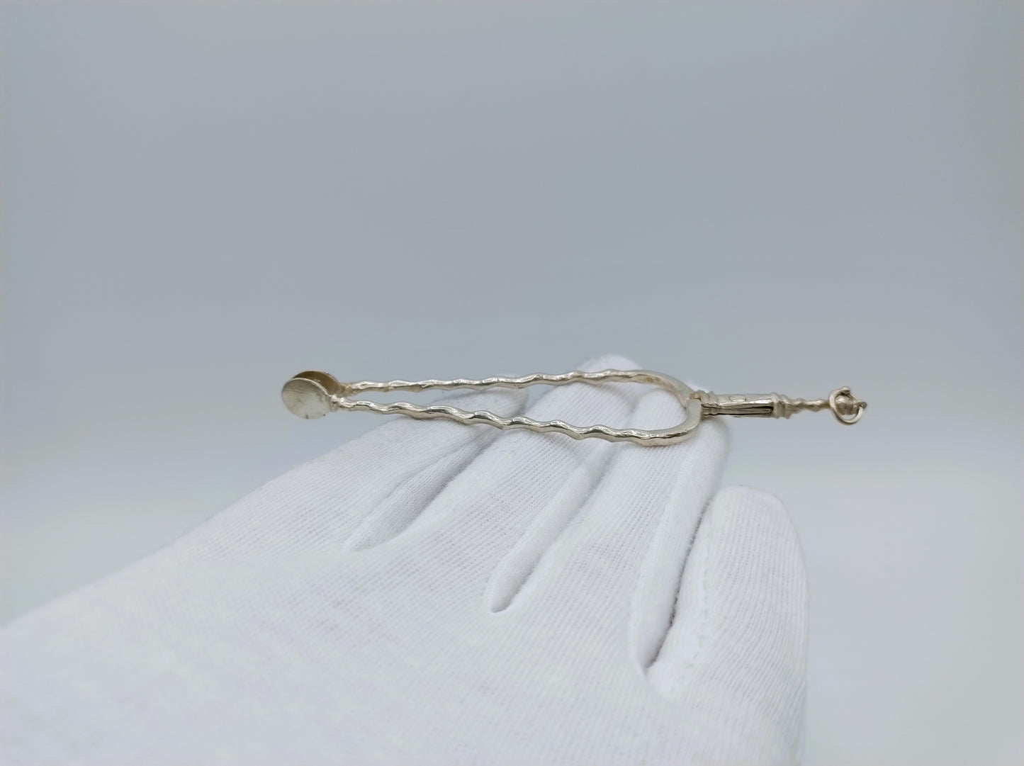 Zilveren miniatuur haardtang, P. Snijder, Haarlem, ca. 1740