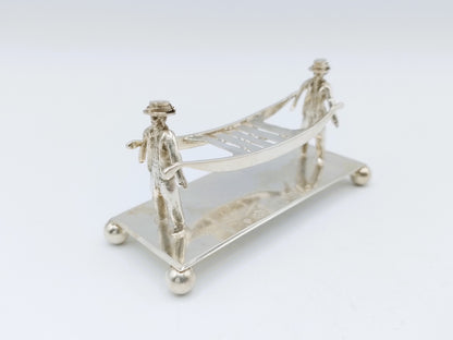 Zilveren miniatuur kaasdragers, D.J. Levert, Alkmaar, 1909
