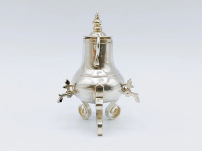 Zilveren miniatuur kraantjeskan, T. Huigen, Harlingen, ca. 1690