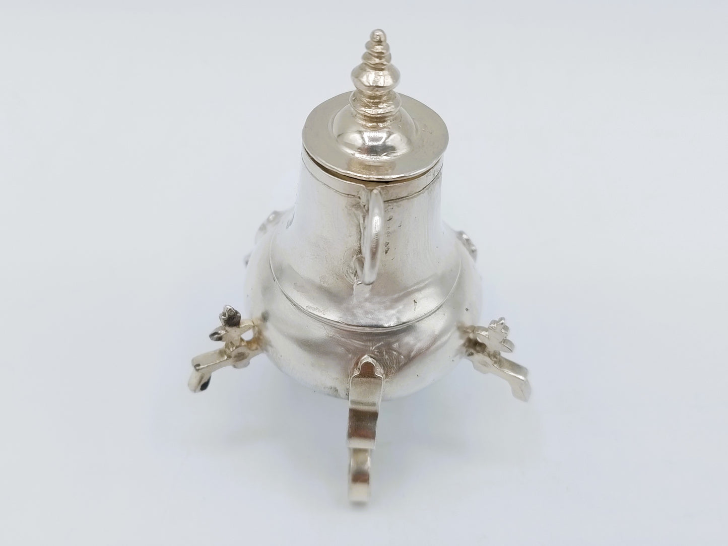 Zilveren miniatuur kraantjeskan, T. Huigen, Harlingen, ca. 1690
