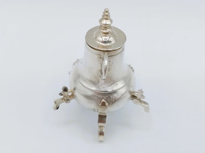 Zilveren miniatuur kraantjeskan, T. Huigen, Harlingen, ca. 1690