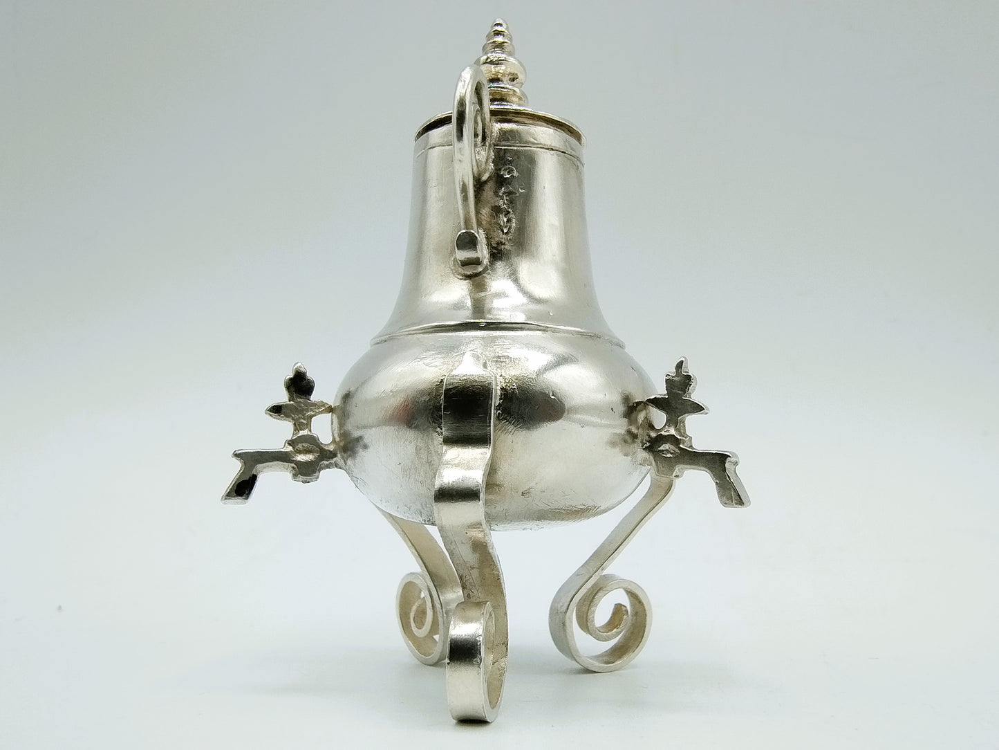Zilveren miniatuur kraantjeskan, T. Huigen, Harlingen, ca. 1690