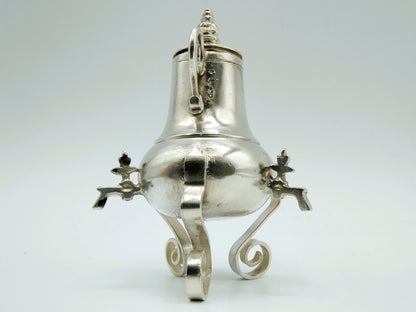 Zilveren miniatuur kraantjeskan, T. Huigen, Harlingen, ca. 1690