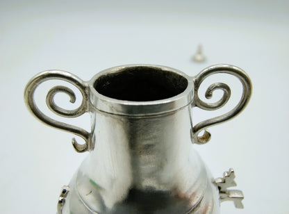 Zilveren miniatuur kraantjeskan, T. Huigen, Harlingen, ca. 1690