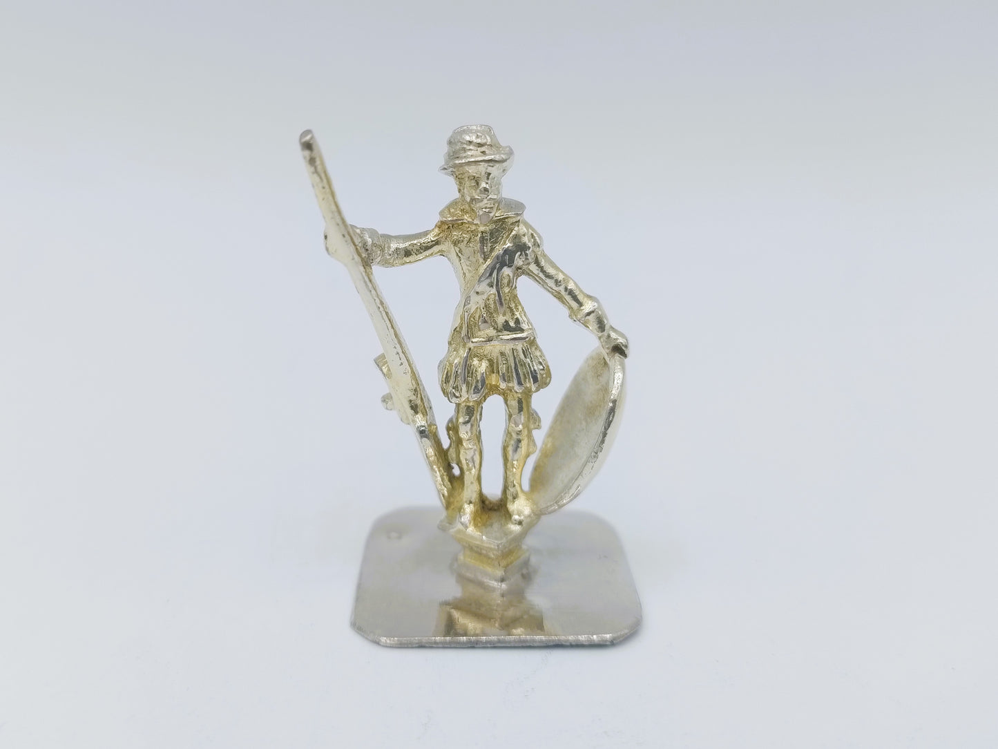 Silberminiatur, Soldat mit Musket, J.A. Karsten, Leeuwarden, ca. 1780