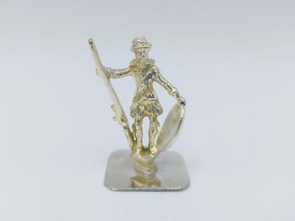 Silberminiatur, Soldat mit Musket, J.A. Karsten, Leeuwarden, ca. 1780