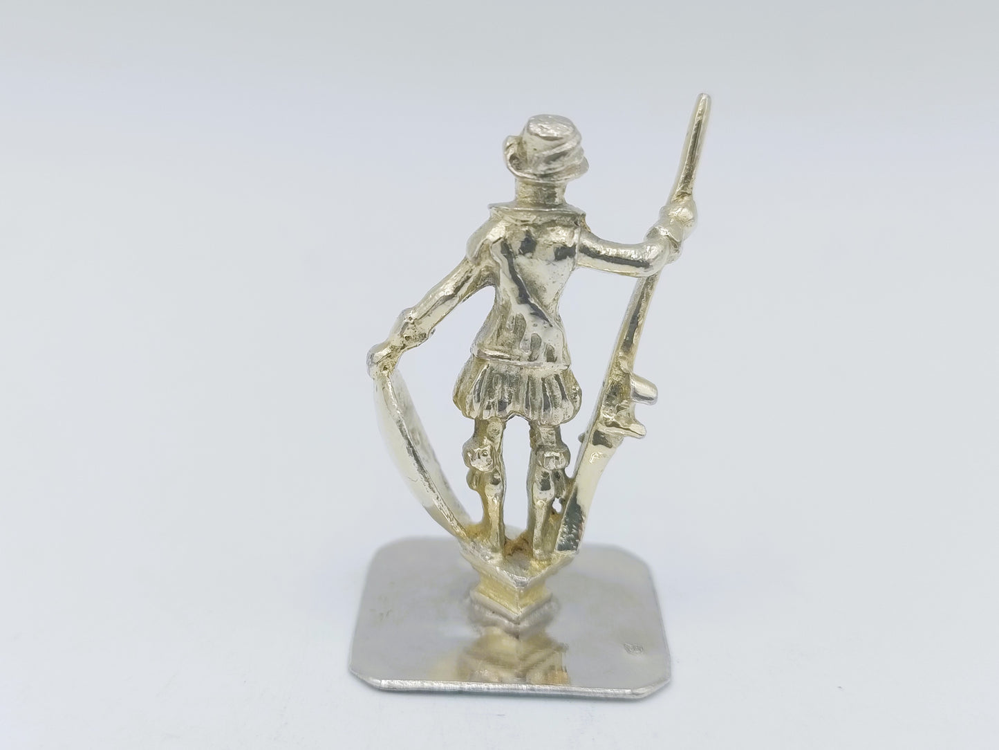 Silberminiatur, Soldat mit Musket, J.A. Karsten, Leeuwarden, ca. 1780