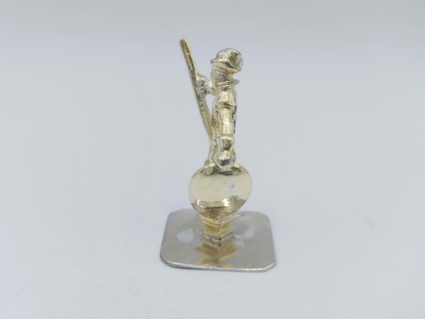Silberminiatur, Soldat mit Musket, J.A. Karsten, Leeuwarden, ca. 1780