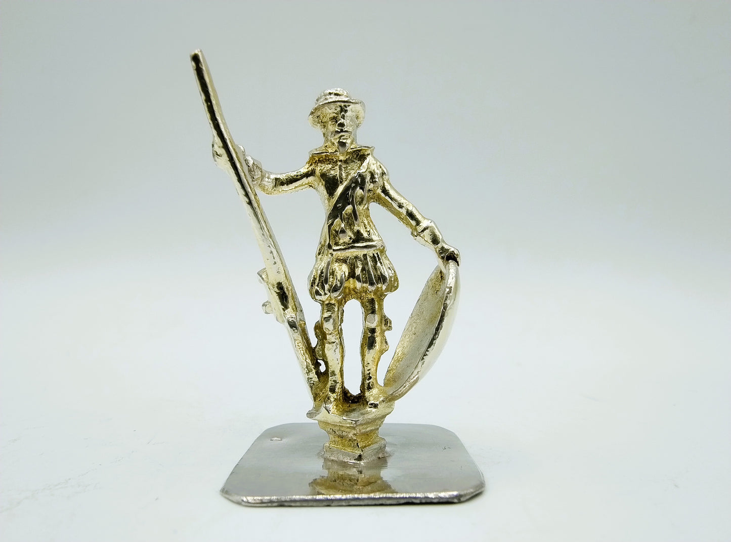 Silberminiatur, Soldat mit Musket, J.A. Karsten, Leeuwarden, ca. 1780